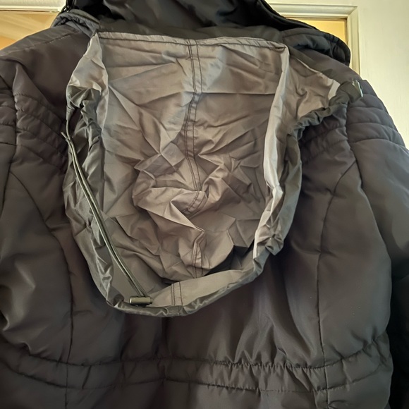 Black zippered Bomber Jacket EDC Esprit size L Vintage - Picture 13 of 14